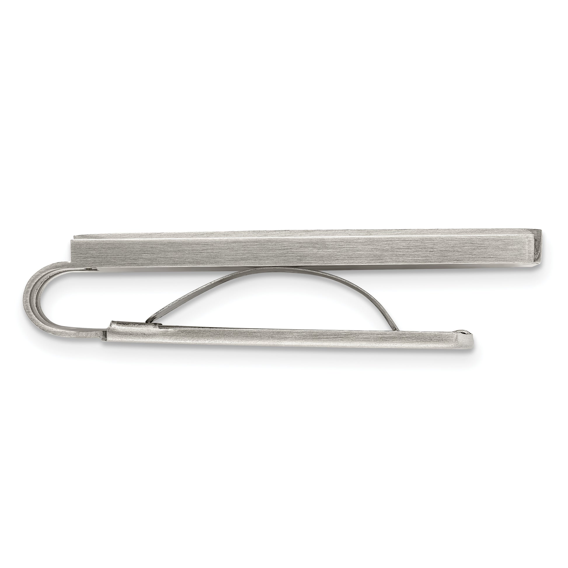 Stainless Steel Chisel Brushed And Polished Money Clip
