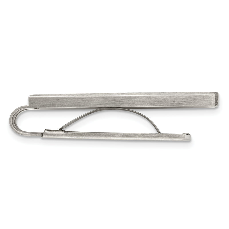 Stainless Steel Chisel Brushed And Polished Money Clip