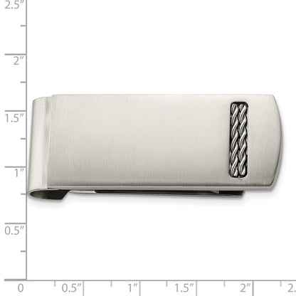 Stainless Steel Chisel Brushed Money Clip