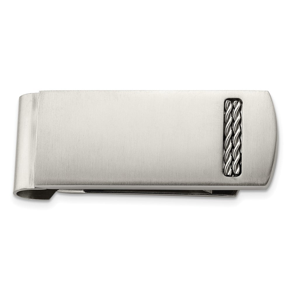 Stainless Steel Chisel Brushed Money Clip