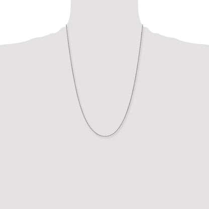 Stainless Steel Chisel Antiqued 2mm 24 Inch Beaded Ball Chain