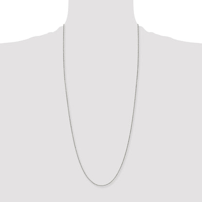 Stainless Steel Chisel Antiqued 2mm 30 Inch Beaded Ball Chain