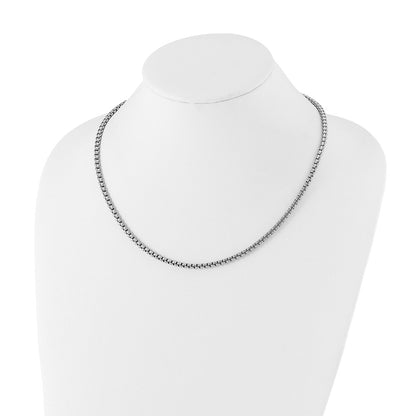 Stainless Steel Chisel Polished 3.8mm Fancy Link Chain Necklace