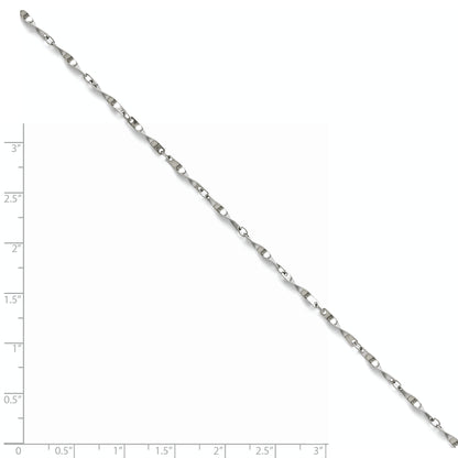 18.00 Inch Stainless Steel Polished Fancy Link Spiral Chain