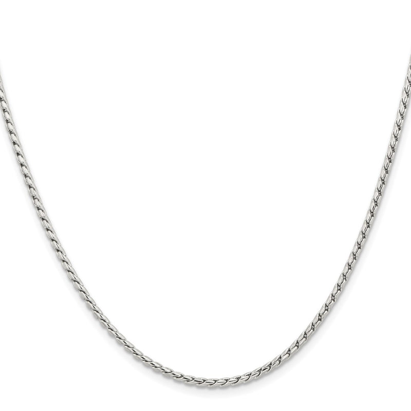 Stainless Steel Chisel Polished 2.5mm 18 Inch Fancy Link Chain Necklace