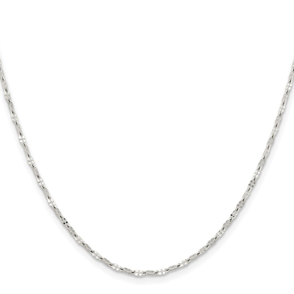 Stainless Steel Chisel Polished Fancy Link Chain Necklace