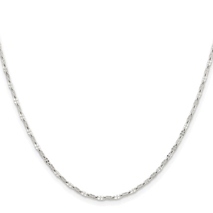 Stainless Steel Chisel Polished Fancy Link Chain Necklace