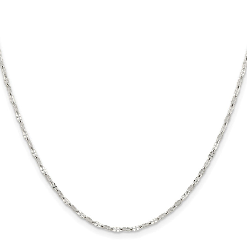 Stainless Steel Chisel Polished 16 Inch Fancy Link Chain Necklace
