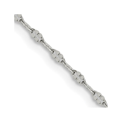 Stainless Steel Chisel Polished Fancy Link Chain Necklace