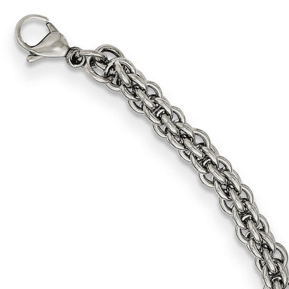 Stainless Steel Chisel Polished 24 Inch Necklace