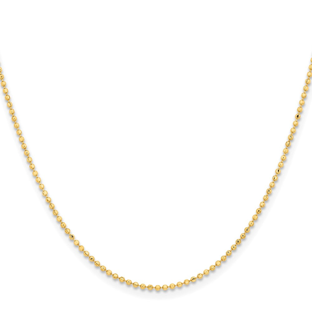 Brass/White Chisel Gold-Tone Brass 1.50mm Plated Ball Chain Necklace