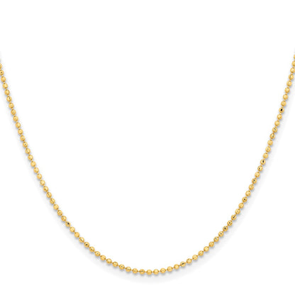 Brass/White Chisel Gold-Tone Brass 1.50mm Plated Ball Chain Necklace
