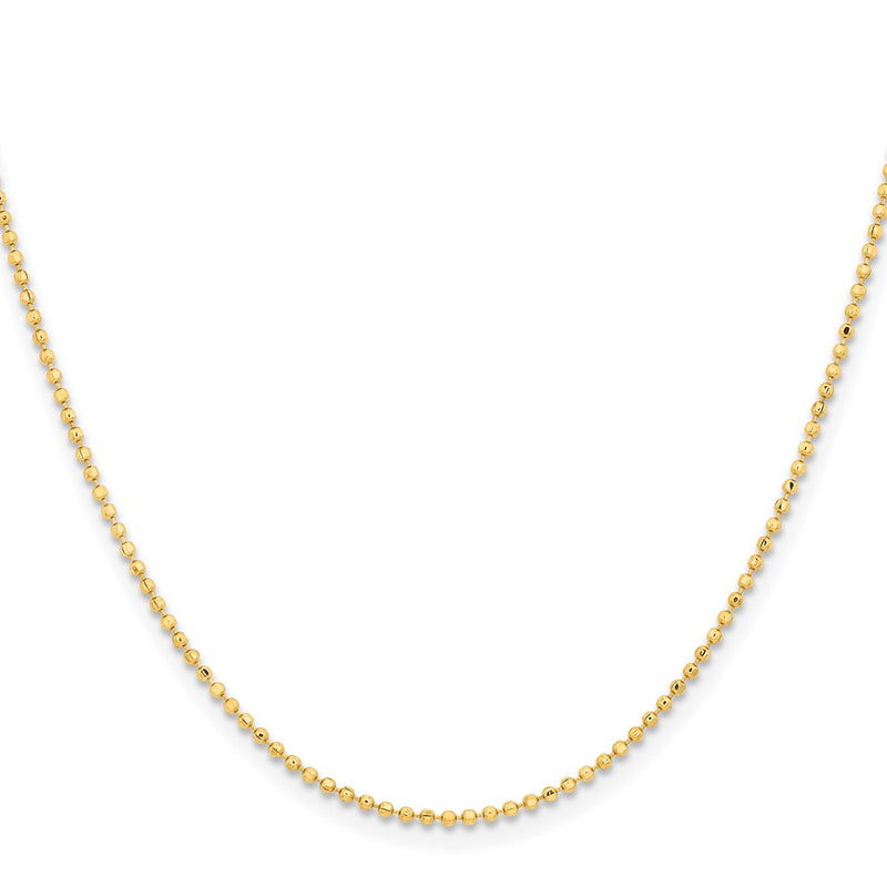 Brass/White Chisel Gold-Tone Brass 1.50mm Plated 24 Inch Ball Chain Necklace
