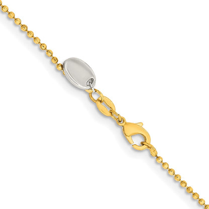 Brass/White Chisel Gold-Tone Brass 1.50mm Plated Ball Chain Necklace