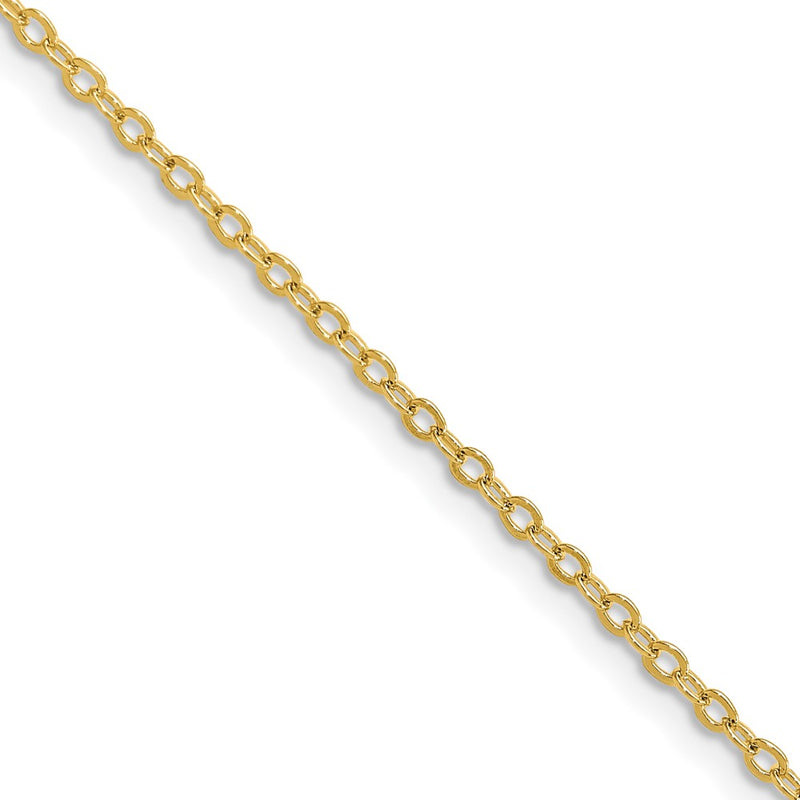 Brass/White Chisel Gold-Tone Brass 1.70mm Plated 20 Inch Rolo Chain Necklace