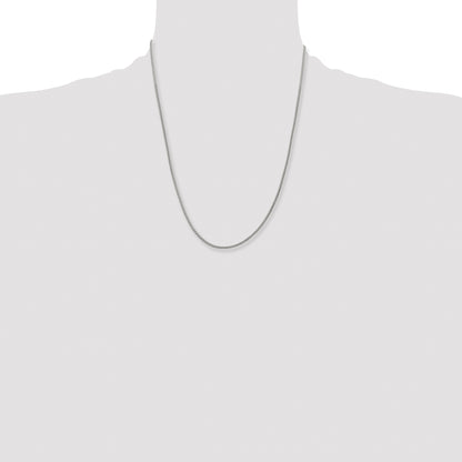 Stainless Steel Chisel Polished 2mm 22 Inch Snake Chain