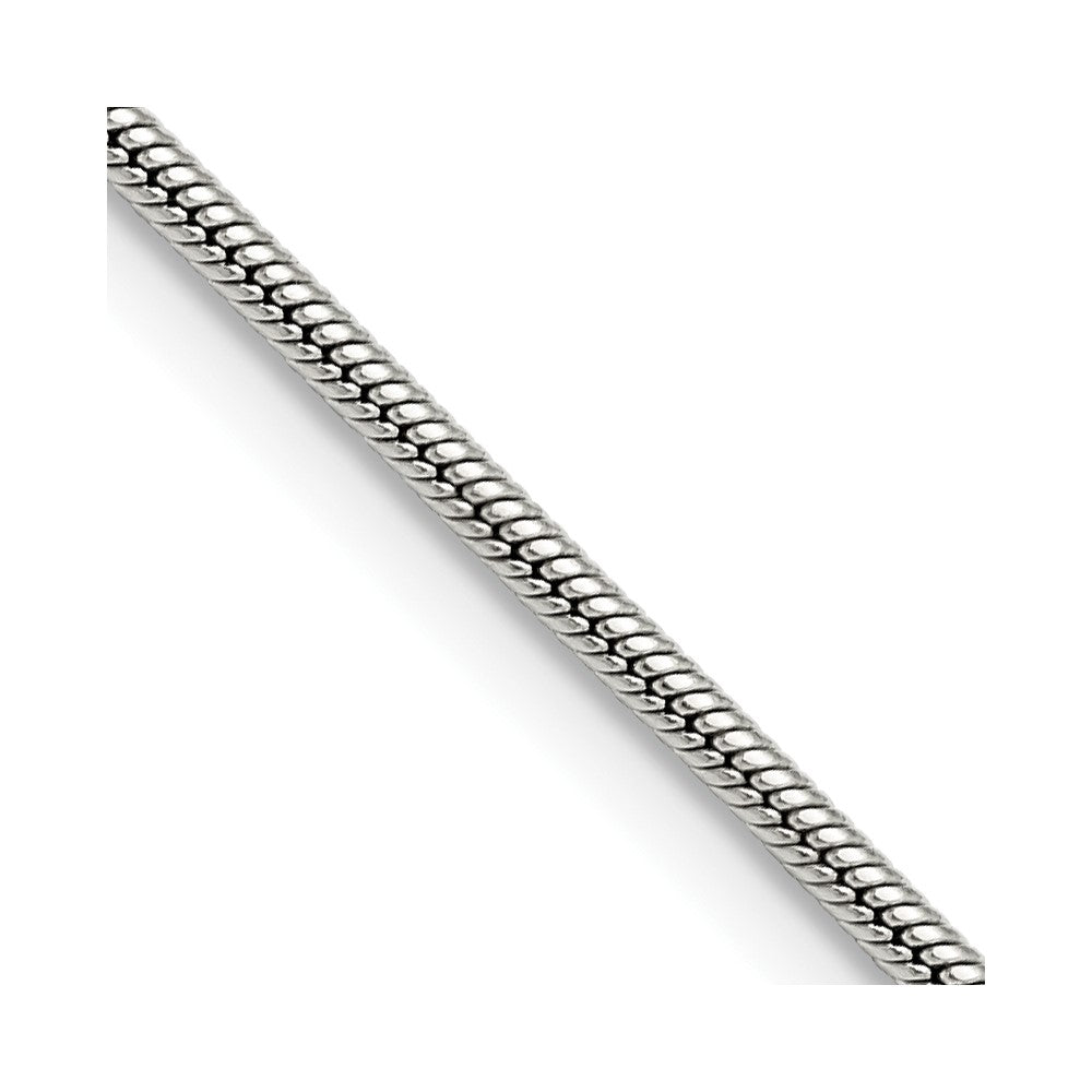 Stainless Steel Chisel Polished 2mm 18 Inch Snake Chain Necklace