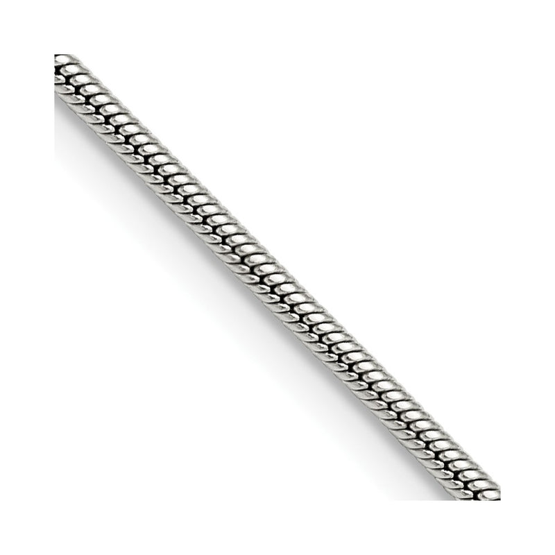 Stainless Steel Chisel Polished 2mm 18 Inch Snake Chain Necklace