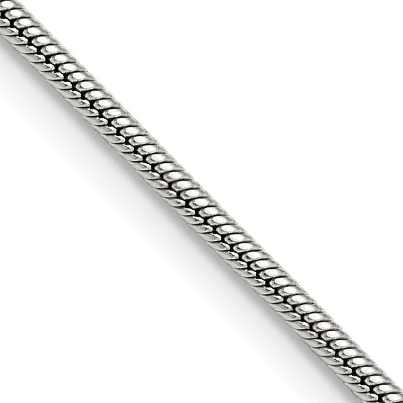 Stainless Steel Chisel Polished 2mm 22 Inch Snake Chain