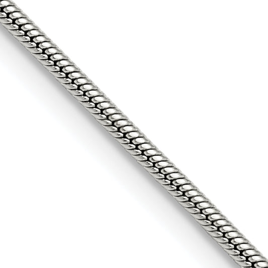 Stainless Steel Chisel Polished 2mm 22 Inch Snake Chain