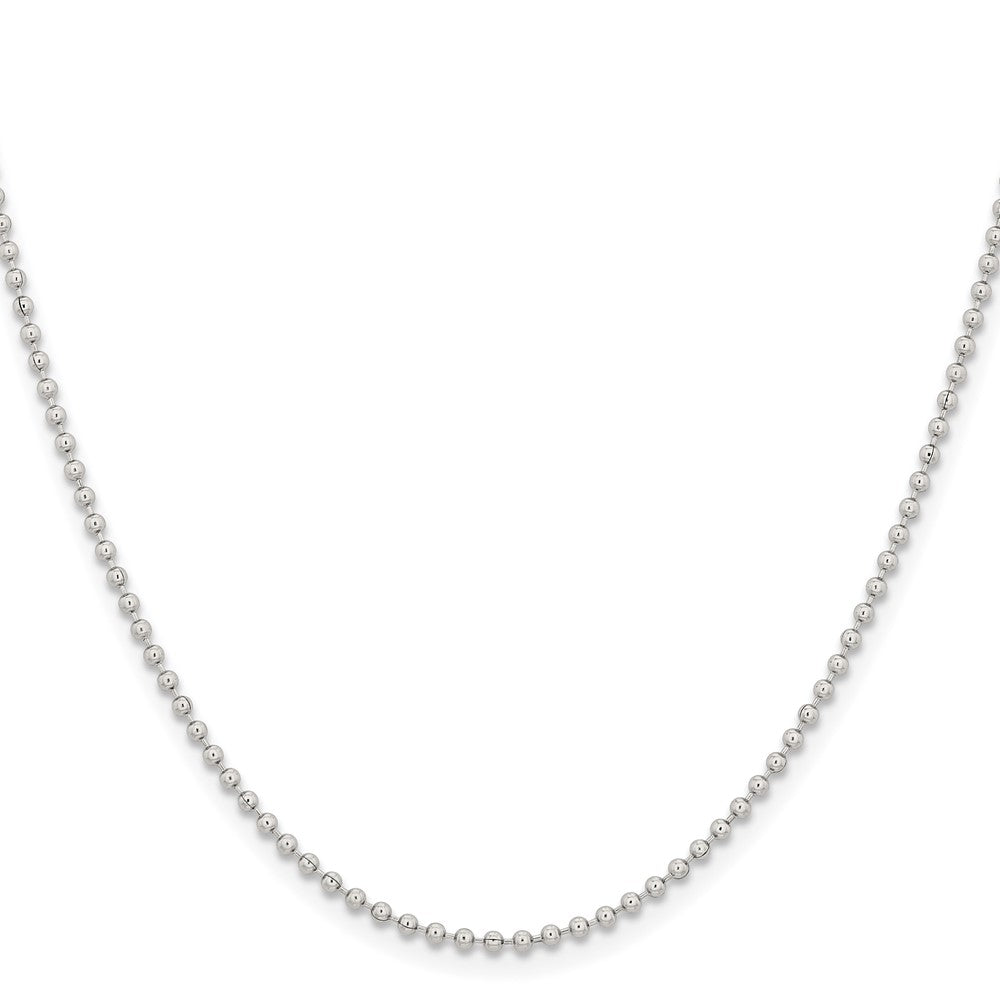 Stainless Steel Chisel Polished 2mm 18 Inch Ball Chain Necklace