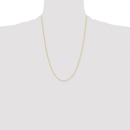Stainless Steel Chisel Polished Yellow Ip-Plated 2mm 24 Inch Ball Chain Necklace