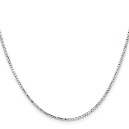 Stainless Steel Chisel Polished 1.5mm 20 Inch Box Chain Necklace
