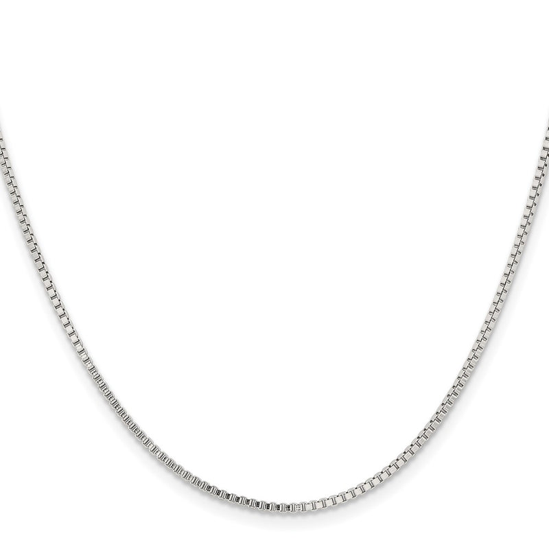 Stainless Steel Chisel Polished 1.5mm 20 Inch Box Chain Necklace