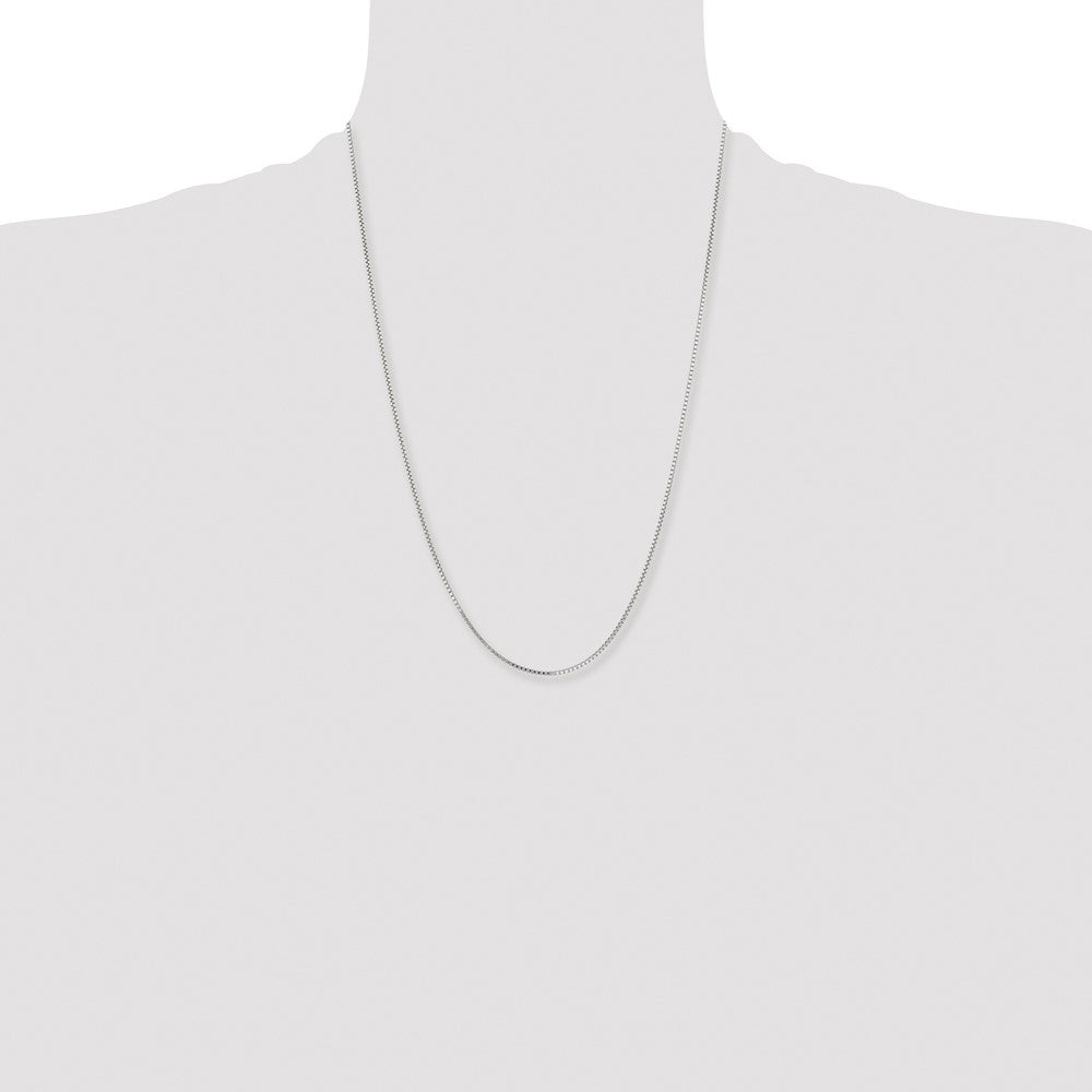 Stainless Steel Chisel Polished 1.5mm 24 Inch Box Chain Necklace