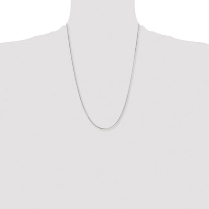Stainless Steel Chisel Polished 1.5mm 24 Inch Box Chain Necklace