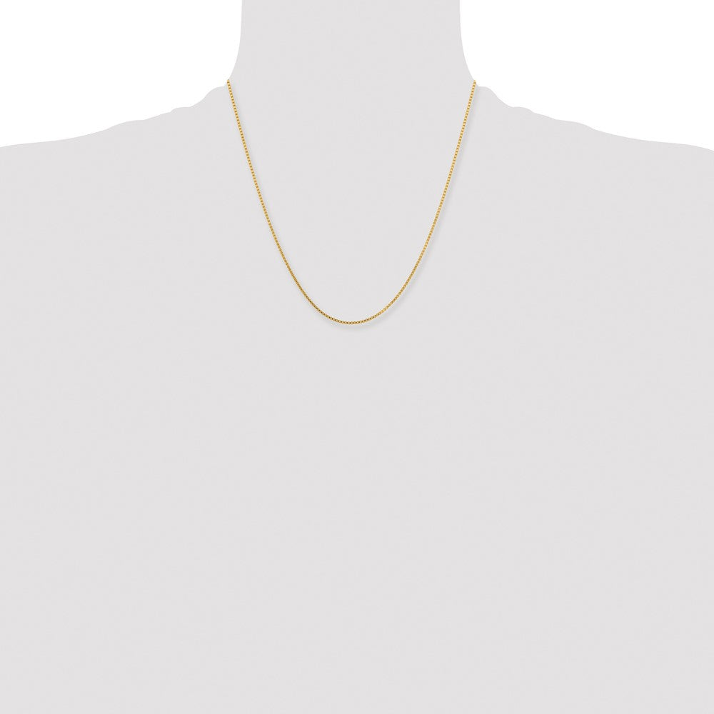 Stainless Steel Chisel Polished Yellow Ip-Plated 1.5mm 20 Inch Box Chain Necklace
