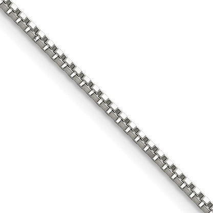 Stainless Steel Chisel Polished 1.5mm Box Chain Necklace