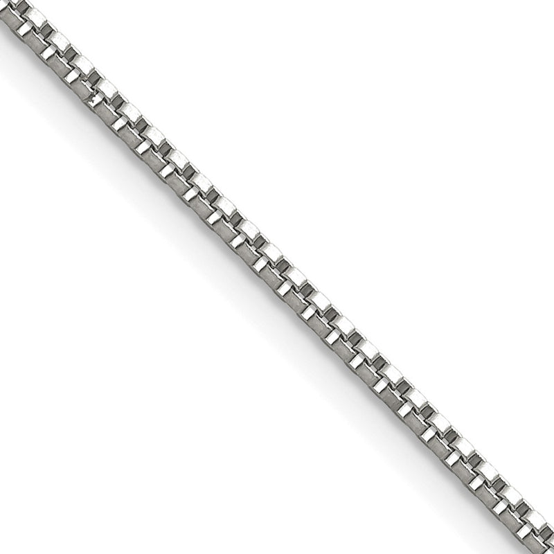 Stainless Steel Chisel Polished 1.5mm 18 Inch Box Chain Necklace