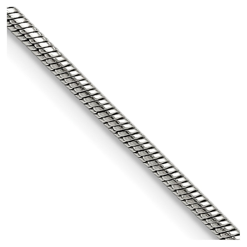 Stainless Steel Chisel Polished 2.4mm 20 Inch Snake Chain Necklace