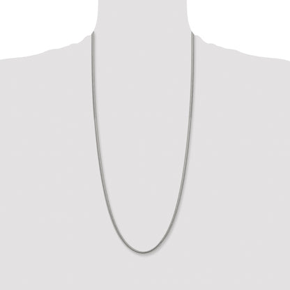 Stainless Steel Chisel Polished 4.2mm 30 Inch Flat Snake Chain