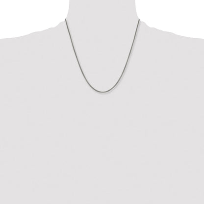 Stainless Steel Chisel Polished 2.5mm 20 Inch Bismark Chain Necklace