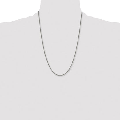 Stainless Steel Chisel Polished 2.5mm 24 Inch Bismark Chain Necklace