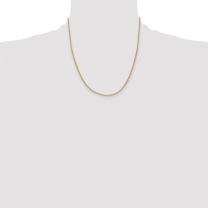 Stainless Steel Chisel Polished Yellow Ip-Plated 2.25mm 20 Inch Round Curb Chain Necklace