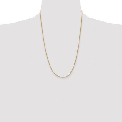 Stainless Steel Chisel Polished Yellow Ip-Plated 2.25mm 24 Inch Round Curb Chain Necklace