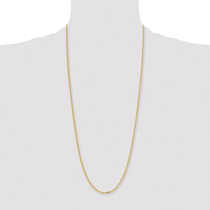 Stainless Steel Chisel Polished Yellow Ip-Plated 3mm 30 Inch Curb Chain Necklace