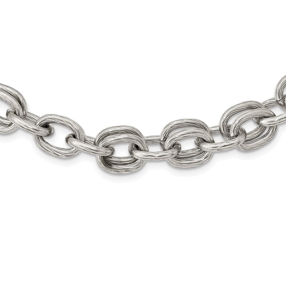 Stainless Steel Polished Multiple Link Chain Necklace