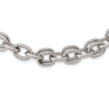 Stainless Steel Polished Multiple Link Chain Necklace