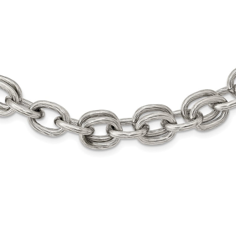 Stainless Steel Polished Multiple Link Chain Necklace