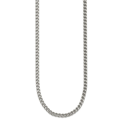 Stainless Steel Chisel Polished 24 Inch Franco Chain