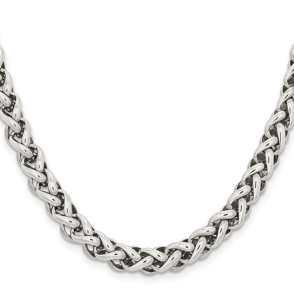 Stainless Steel Chisel Polished Chain Necklace