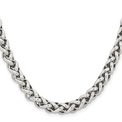 Stainless Steel Chisel Polished Chain Necklace