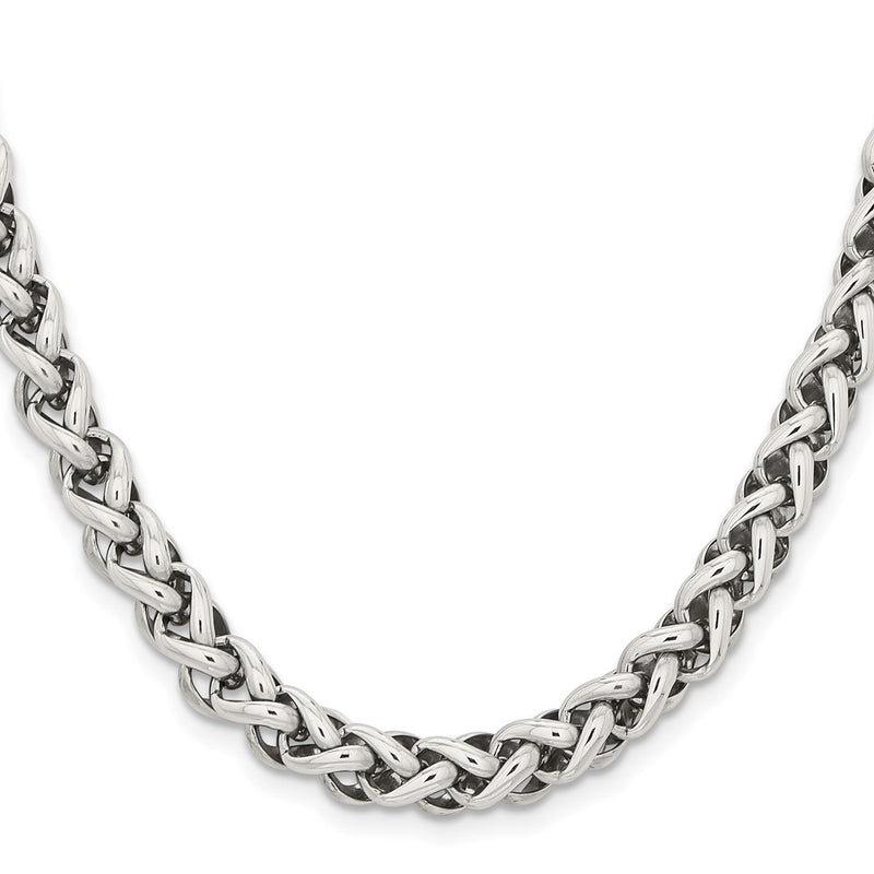 Stainless Steel Chisel Polished Chain Necklace