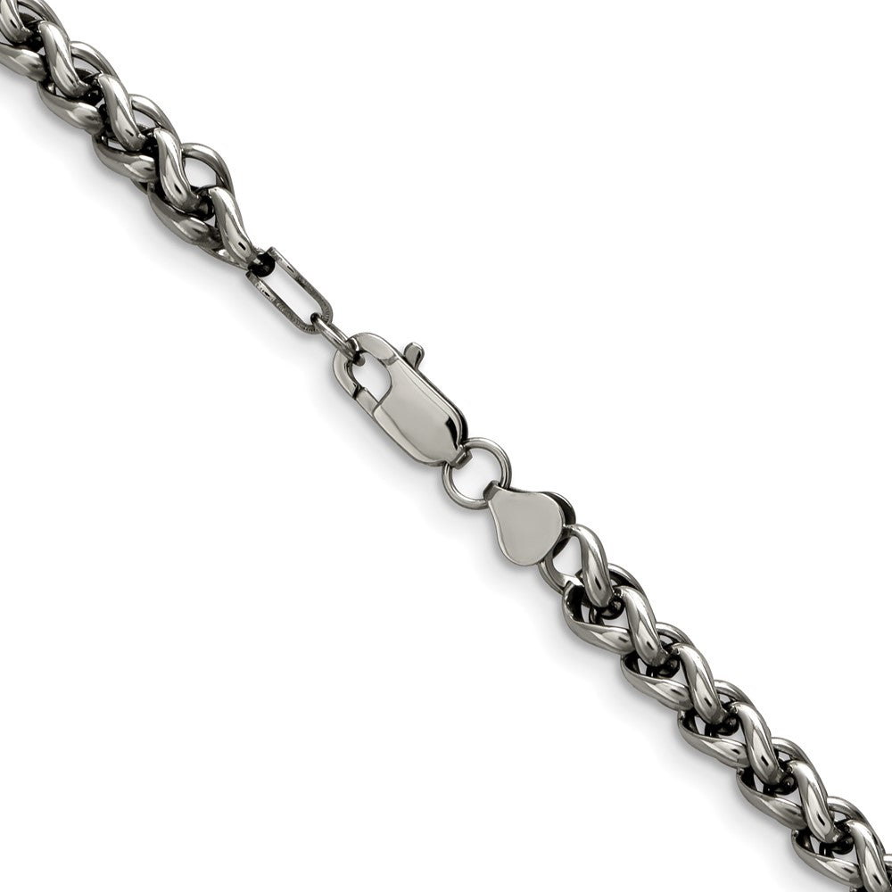 Stainless Steel Chisel Polished Chain Necklace