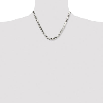Stainless Steel Chisel Polished Chain Necklace