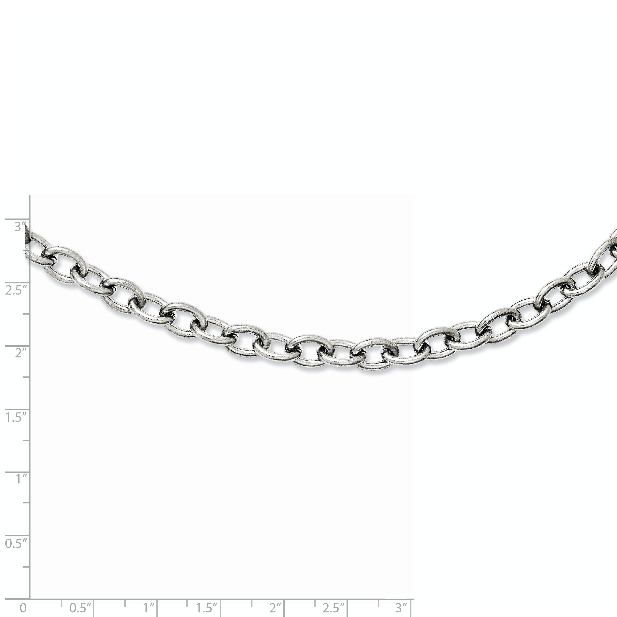 20 Inch Stainless Steel Round Interchangeable Medium Anchor Chain